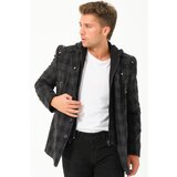 Dewberry K7532 MEN'S COAT-PLAID-BLACK | shoptok.hr