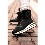 Fenzy Moderne Tenisice Od Umjetne Kože I Tkanine Teula, Crne | shoptok.hr