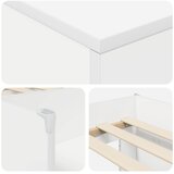  Loft krevet s ormarom s pohranom 3 pcs Bijela Konstruirano drvo | shoptok.hr