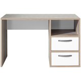 CARRYHOME mladinska pisalna miza leseni material naravne barve, bela | Shoptok.si