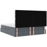  Krevet s od storage s madracem Tamno siva 180 x 200 cm Baršun - Tamno siva 180 x 200 cm Dizajn s jastučićima | shoptok.hr