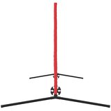  Teniska mreža Crna i crvena 301 x 90,5 x 87 cm Poliester | shoptok.hr