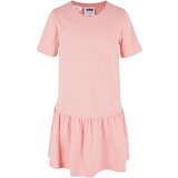 Urban Classics Kids Valance Tee Dress for Girls - Pink Cijene