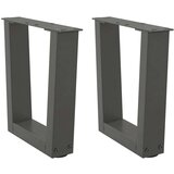  Noge blagovaonskog stola V-oblika 2 kom antracit 30x(30-31 3)cm | shoptok.hr