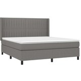  Box spring s madracem LED tamnosivi 180x200 cm tkanina | shoptok.hr