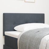 vidaXL LED Uzglavlje s gumbima Tamnosivo 100 cm Baršun | shoptok.hr