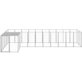  Kavez za pse srebrni 7,26 m² čelični | shoptok.hr