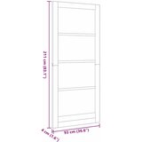  Unutarnja vrata ORKDAL Smeđa 93 x 211 cm | shoptok.hr