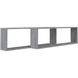  Kockaste zidne police 2 kom boja hrasta 100 x 15 x 30 cm drvene | shoptok.hr