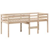 vidaXL Visoki krevet s krovom 75 x 190 cm od masivne borovine | shoptok.hr