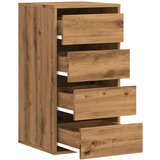 vidaXL Kutna komoda s ladicama boja artisian hrast 40x41x76 cm drveni | shoptok.hr
