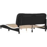  Okvir kreveta LED crno-bijeli 160 x 200 cm od umjetne kože | shoptok.hr