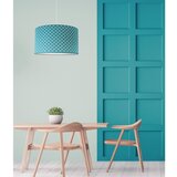  Duolla - Luster na sajli MAROKO 1xE27/40W/230V pr. 45 cm tirkizna/bela | Eponuda.com