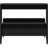  3-dijelni blagovaonski set stola i klupa crni konstruirano drvo | shoptok.hr