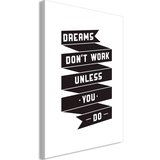  Slika - Dreams don't work (1 Part) Vertical 40x60 Cijene