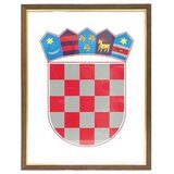 FOTEX Grb Republike Hrvatske drveni okvir, 30x40 cm | shoptok.hr