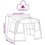 Šator za prtljažnik za karavan Pravokutni Siva i narančasta | shoptok.hr
