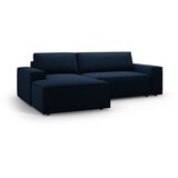 Micadoni Tamno plava sklopiva kutna garnitura od bouclé tkanine (s lijevim kutom) Jodie – Home | shoptok.hr