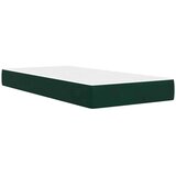  Okvir kreveta s madracem Tamnozelena 90 x 200 cm Baršun | shoptok.hr