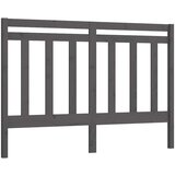  Uzglavlje za krevet sivo 126 x 4 x 100 cm od masivne borovine | shoptok.hr