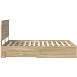  Konstrukcija postelje Sonoma hrast 150 x 200 cm Konstruiran les, (5000103941) | Shoptok.si
