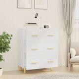  Komoda bijela 70 x 34 x 90 cm od konstruiranog drva | shoptok.hr