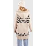 Passenger Snoozle Recycled Knitted Hooded Jopa oatmeal | Shoptok.si