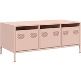 Maison Chic Klubska mizica - kavna mizica - Nizka mizica roza 101,5x50x43,5 cm valjano jeklo, (21753180) Cene