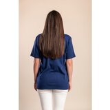 Fenzy Plus Size Majica S Potiskom, Turkizna | Shoptok.si