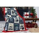  Holly Jolly - Grey, Red GreyRedDark BlueWhite TV Blanket | ePonuda.com