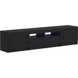  LED TV kabinet UTRECHT 3 kom. Crna Konstruirano drvo 81 x 35 x 40 cm | shoptok.hr