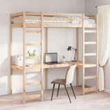 Krevet na kat Prirodna 80 x 200 cm Čvrsto borovo drvo | shoptok.hr