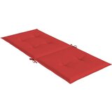  Jastuci za vrtne stolice 2 kom crveni 120x50x3 cm od tkanine | shoptok.hr