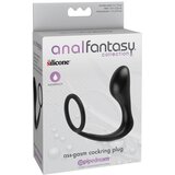 Pipedream Anal Fantasy Prsten za penis sa anal plagom Crni Cene