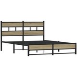  Metalni okvir kreveta bez madraca boja hrasta sonome 160x200 cm | shoptok.hr