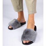 D/CEO marka niezdefiniowana Gray fur slides Manny | Eponuda.ba