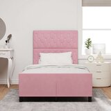vidaXL roza posteljni okvir 120x200 cm žamet, (22053626) | Shoptok.si