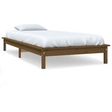 vidaXL Posteljni okvir medeno rjav 100x200 cm trdna borovina, (20738039) Cene