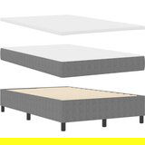  Krevet s oprugom s madracem Siva 120x200 cm Tkanina od kordura | shoptok.hr