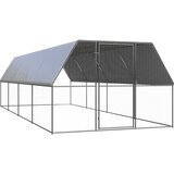 vidaXL Zunanji kokošnjak 3x8x2 m pocinkano jeklo Cene