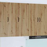 vidaXL Stenska kuhinjska omarica z vrati Umetni hrast 40 x 31 x 100 cm | Shoptok.si