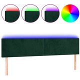  LED uzglavlje tamnozeleno 200x5x78/88 cm baršunasto | Eponuda.ba