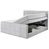 MID.YOU POSTELJA BOXSPRING 183 cm x 200 cm , tekstil, leseni material svetlo siva | Shoptok.si