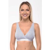Mitex Grudnjak za dojenje Lilly Grey bez žica, pamučna | shoptok.hr