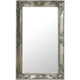 vidaXL Stensko ogledalo v baročnem stilu 50x80 cm srebrno, (20802574) | Shoptok.si