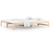  Dnevni ležaj na izvlačenje 2 x (90 x 200) cm masivna borovina | shoptok.hr