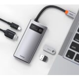 Baseus priklopna postaja Hub Metal Glam Series, 4v1 USB-C na USB 3.0, USB 2.0, HDMI 4K, USB-C PD 100W | Shoptok.si