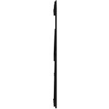  Zidno uzglavlje crni 204x3x90 cm od masivne borovine | shoptok.hr