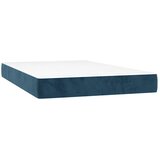Box spring krevet s madracem tamnoplavi 120 x 200 cm baršunasti | Eponuda.com