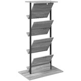  Polica za časopise s policom Siva Sonoma 68 x 40 x 123.5 cm | shoptok.hr